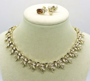 BEAUTIFUL LISNER NECKLACE EARRINGS SET