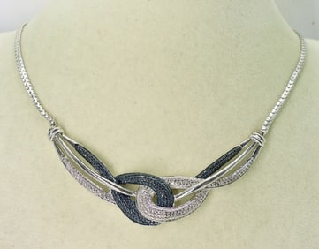 BK RKN SAPPHIRE CHIP NECKLACE