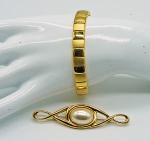 NAPIER GOLD TONE SET