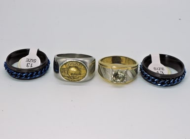 4 MENS RINGS