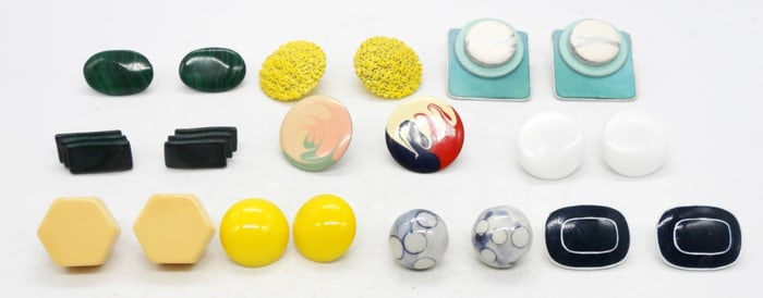 (10) COLORFUL & ARTSY PAIRS OF EARRINGS