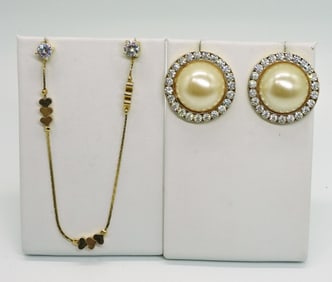 VINTAGE NECKLACE & EARRINGS