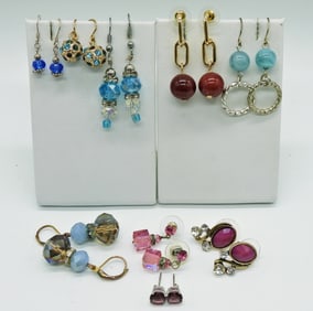 9 PAIR OF FUN EARRINGS