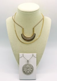 3 VINTAGE NECKLACES-VARIOUS STYLES