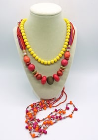 3 COLORFUL NECKLACES