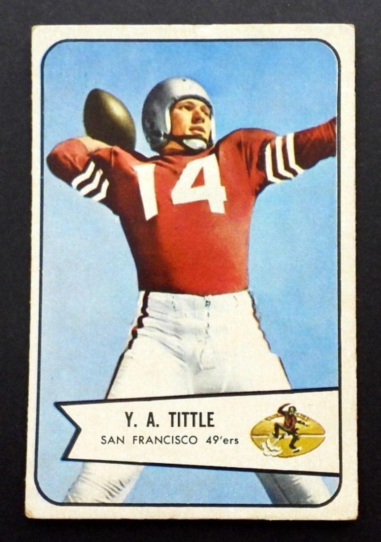 1954 BOWMAN #42 Y.A. TITTLE: VGEX