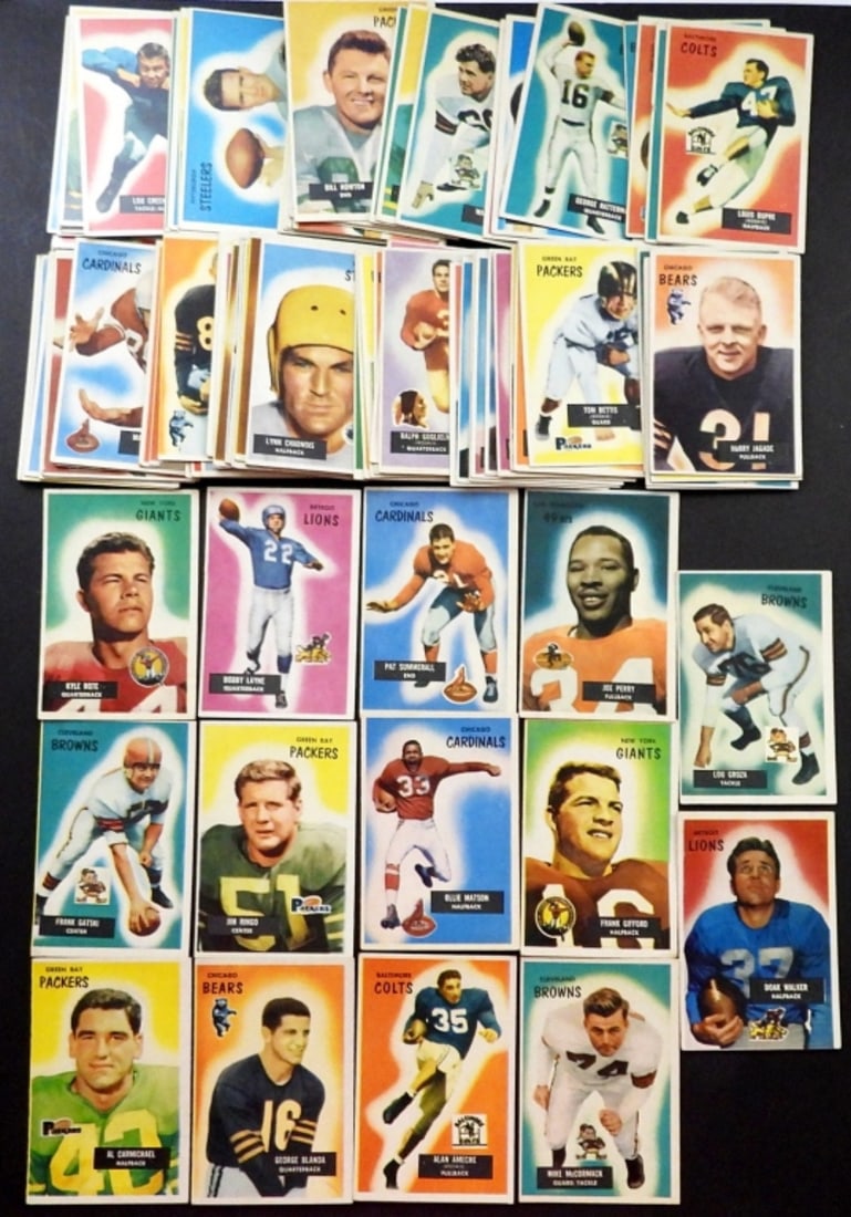 (96) 1955 BOWMAN FOOTBALL STARTER SET (1 of 5)