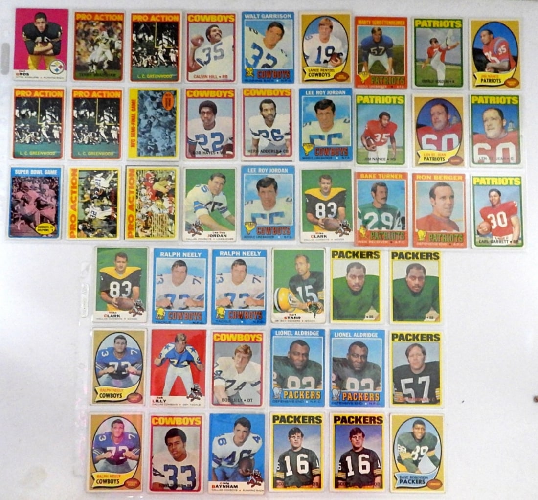 (46) 1970s FOOTBALL CARDS w/STARS (1 of 4)