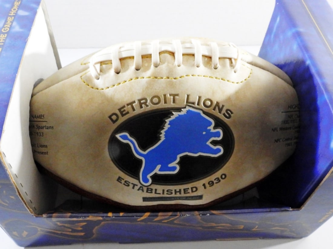 CHARLIE BATCH #1 AUTO FOOTBALL: SIGNED ON A DETROIT LIONS LIMITED EDITION OF 10.000 FOOTBALL,