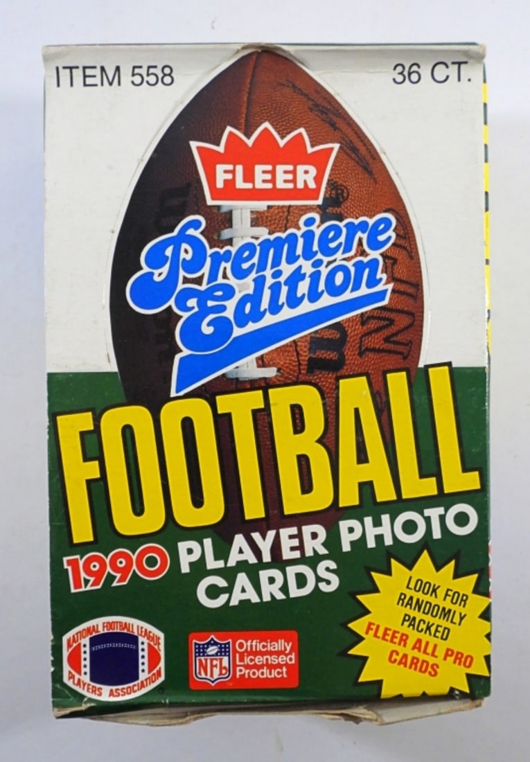 1990 FLEER FOOTBALL WAX BOX (1 of 6)