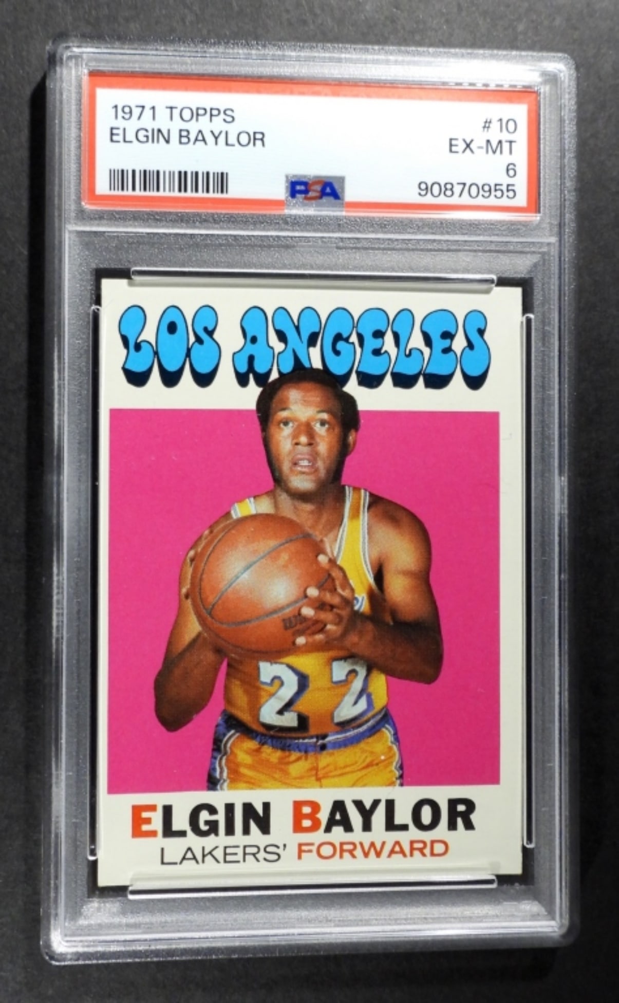 1971 TOPPS #10 ELGIN BAYLOR PSA 6 (1 of 3)