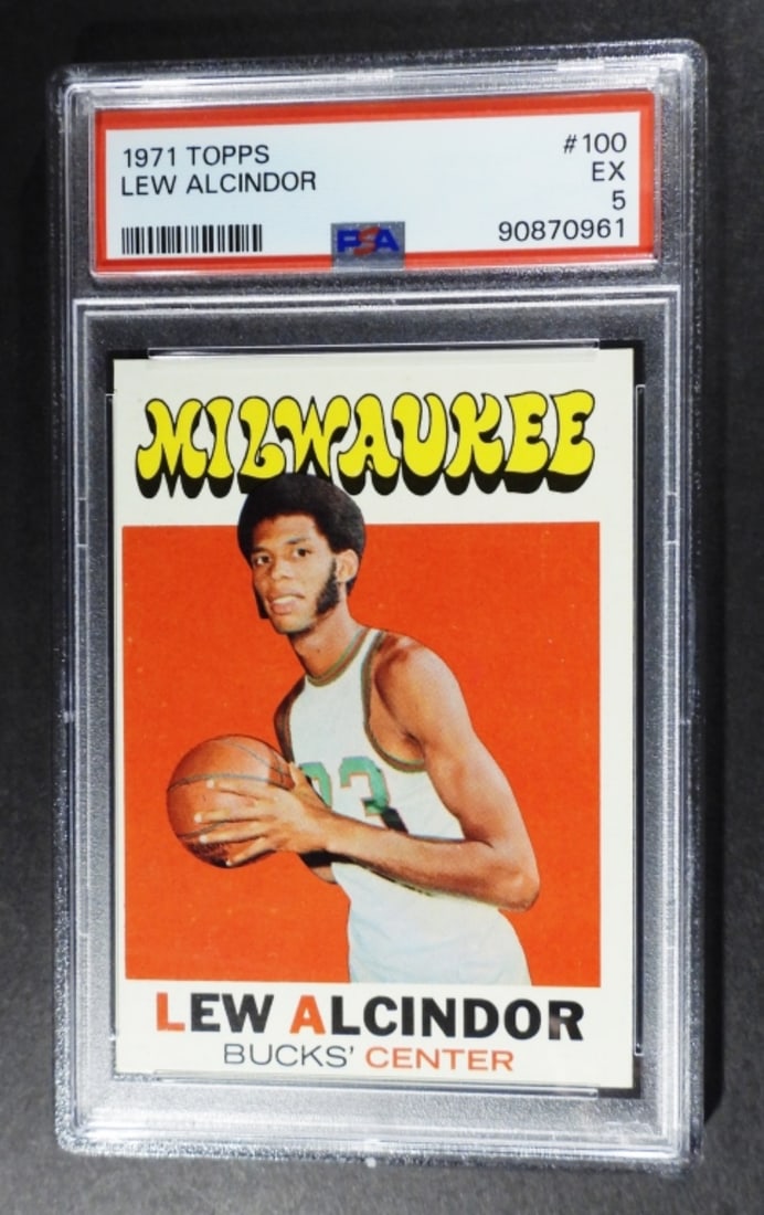 1971 TOPPS #100 LEW ALCINDOR PSA 5 (1 of 3)