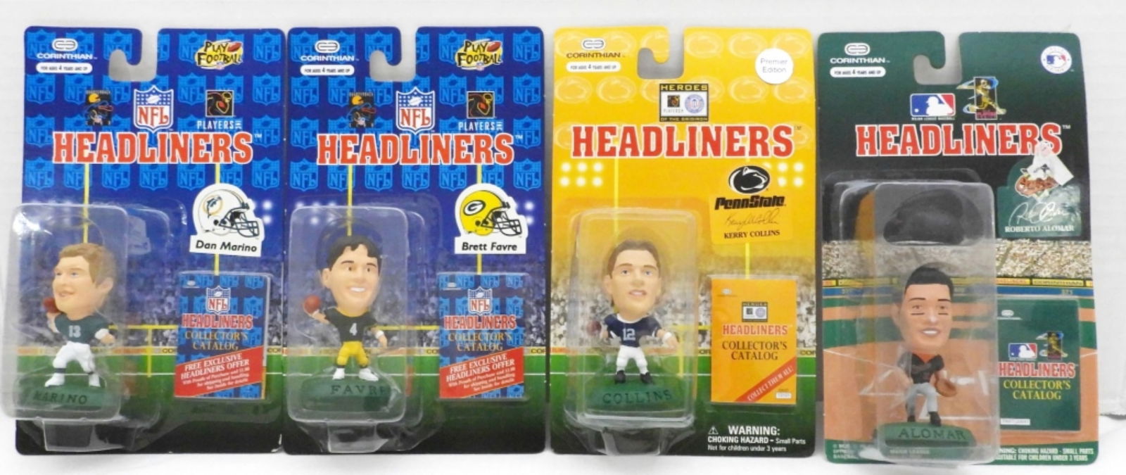 (4) FOOTBALL HEADLINERS FIGURES IN BOXES (1 of 2)