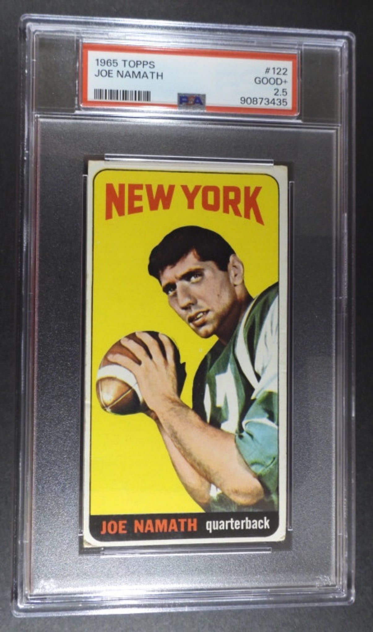 1965 TOPPS #122 JOE NAMATH ROOKIE (1 of 2)