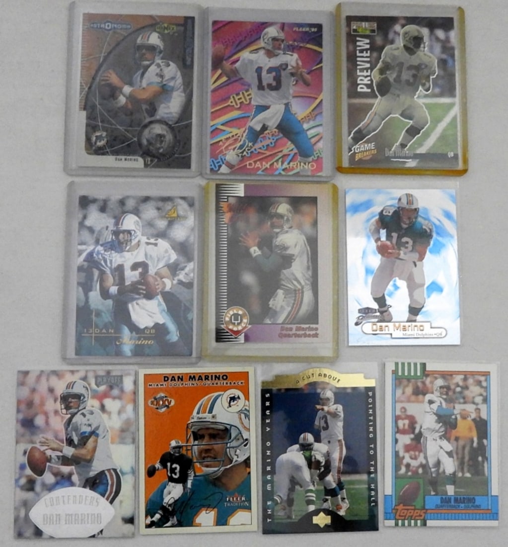 (10) DAN MARINO FOOTBALL CARDS (1 of 2)