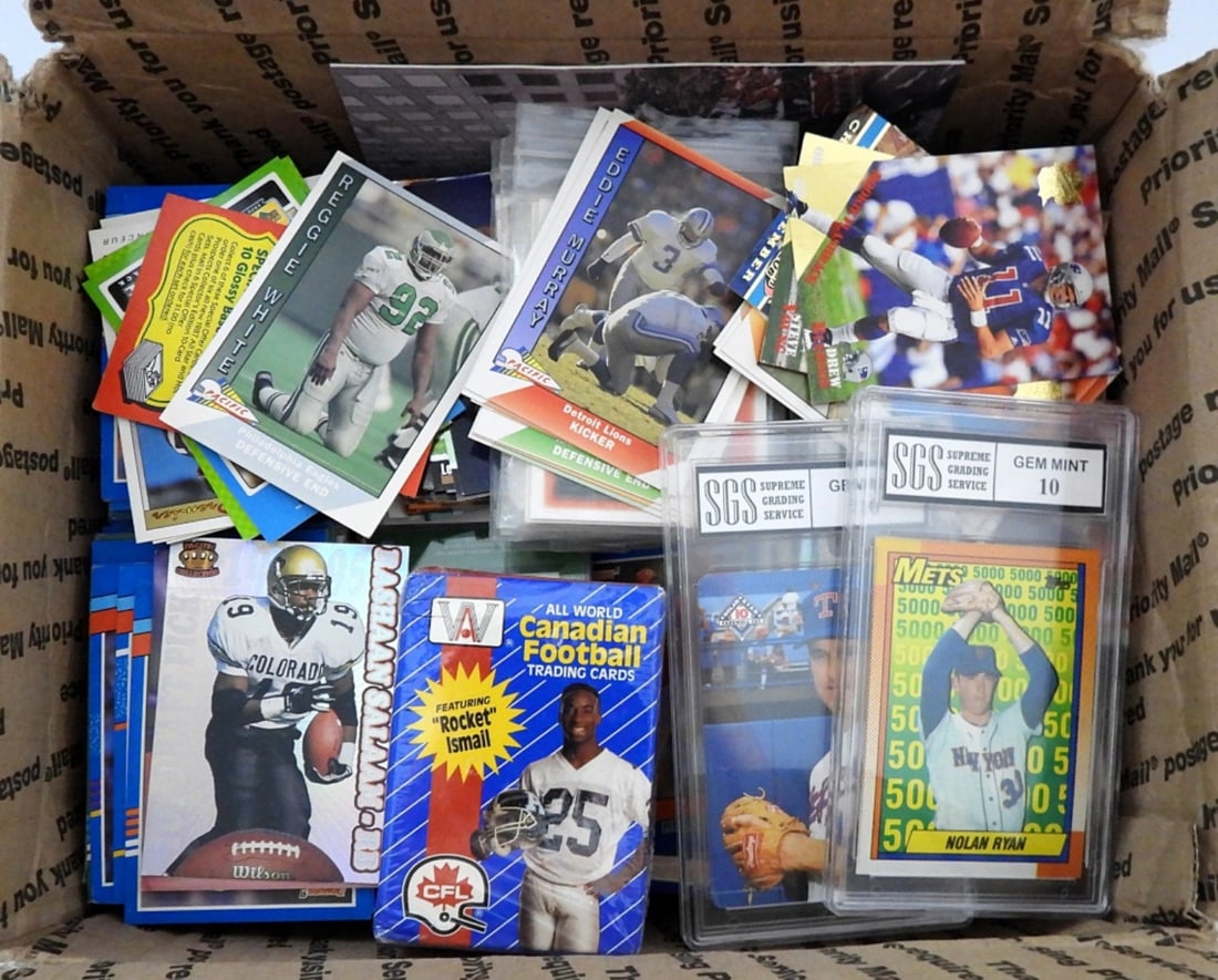 MEDIUM FLAT RATE BOX FILLED WITH CARDS (1 of 2)