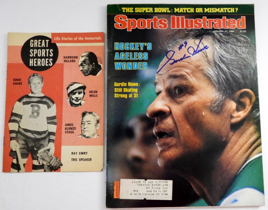 GORDIE HOWE AUTOGRAPHED SPORTS ILL. (1 of 2)