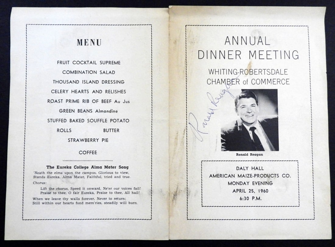 RONALD REAGAN AUTOGRAPHED EVENT (1 of 3)