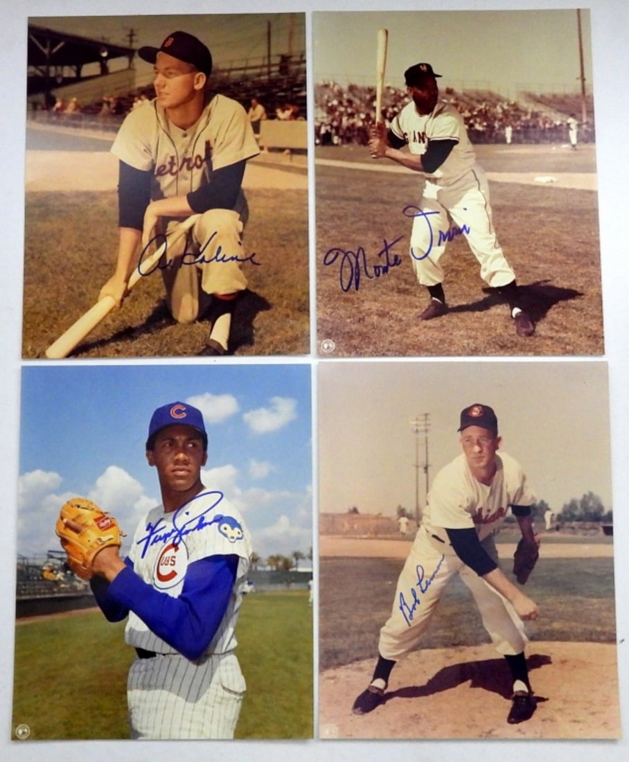 (4) AUTOGRAPH BASEBALL 8x10 PHOTO's (1 of 5)