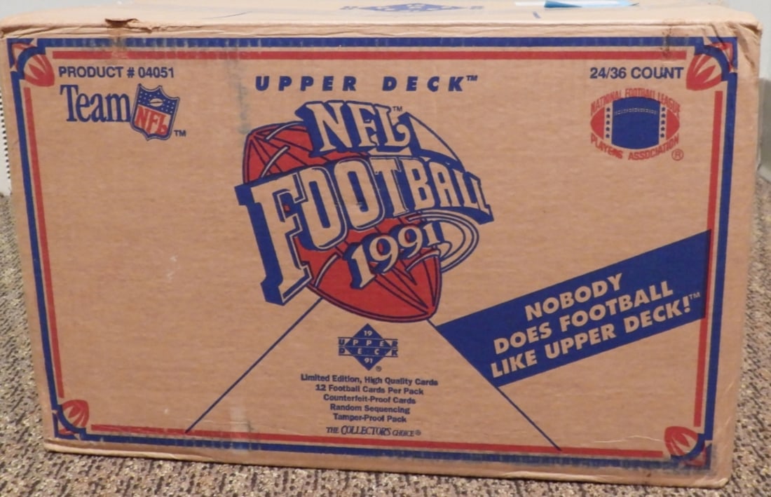 1991 UPPER DECK FOOTBALL SEALED CASE (1 of 2)