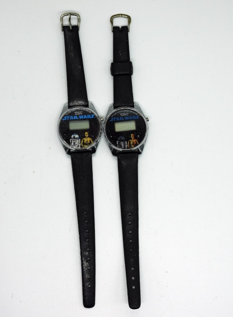 2 VINTAGE 1980 STAR WARS DIGITAL WATCHES (1 of 3)