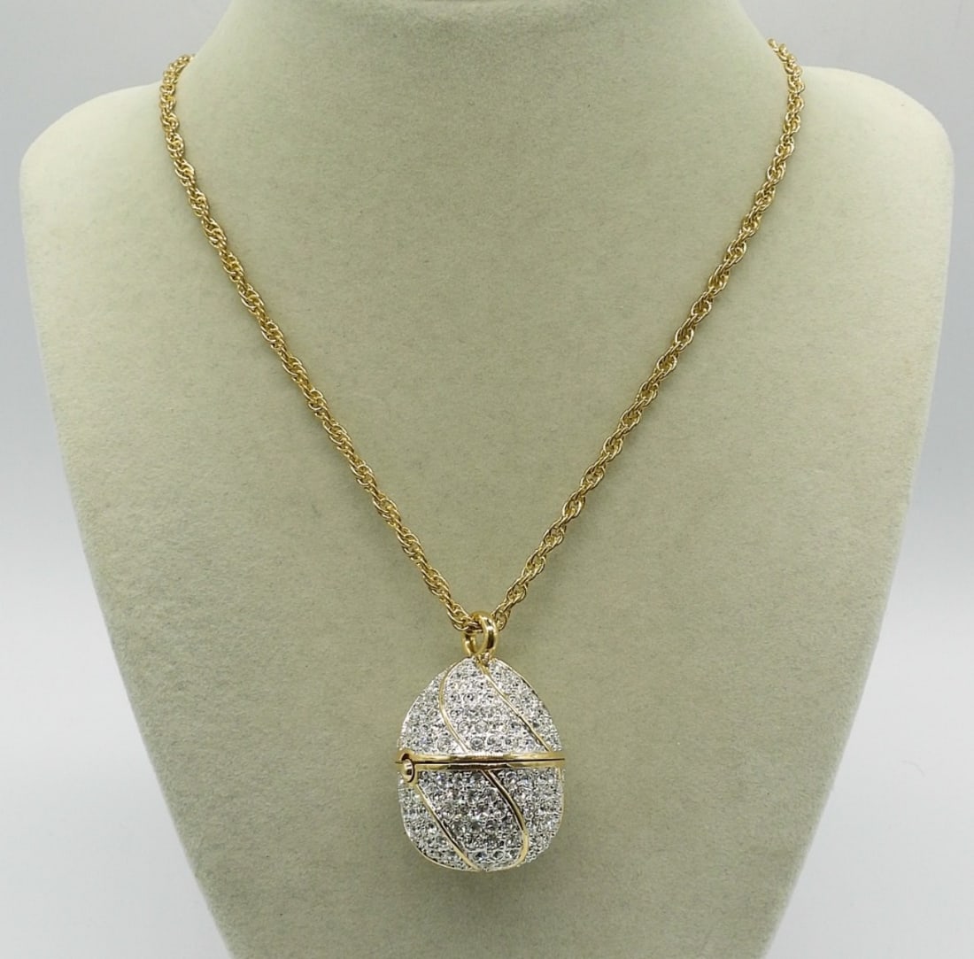 SUZANNE SOMERS RHINESTONE PENDANT WATCH (1 of 3)