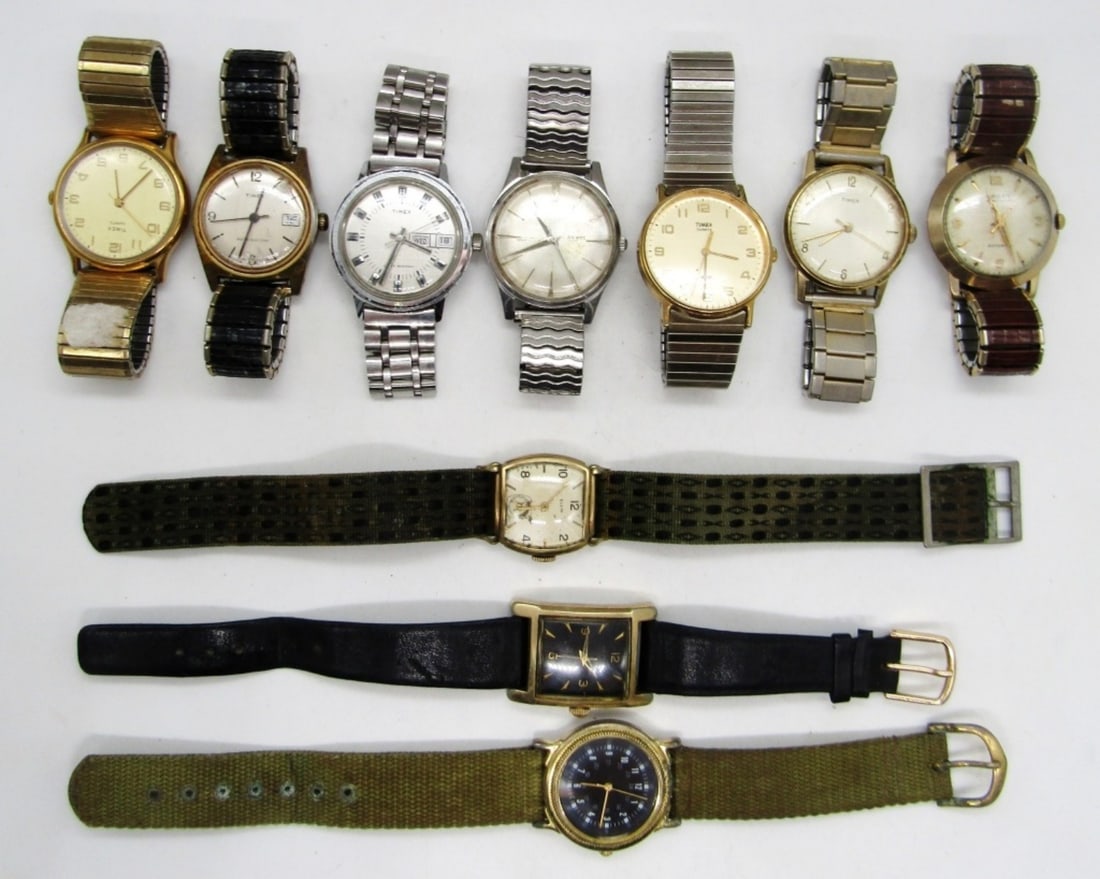 (10) VINTAGE MEN WATCHES (1 of 3)