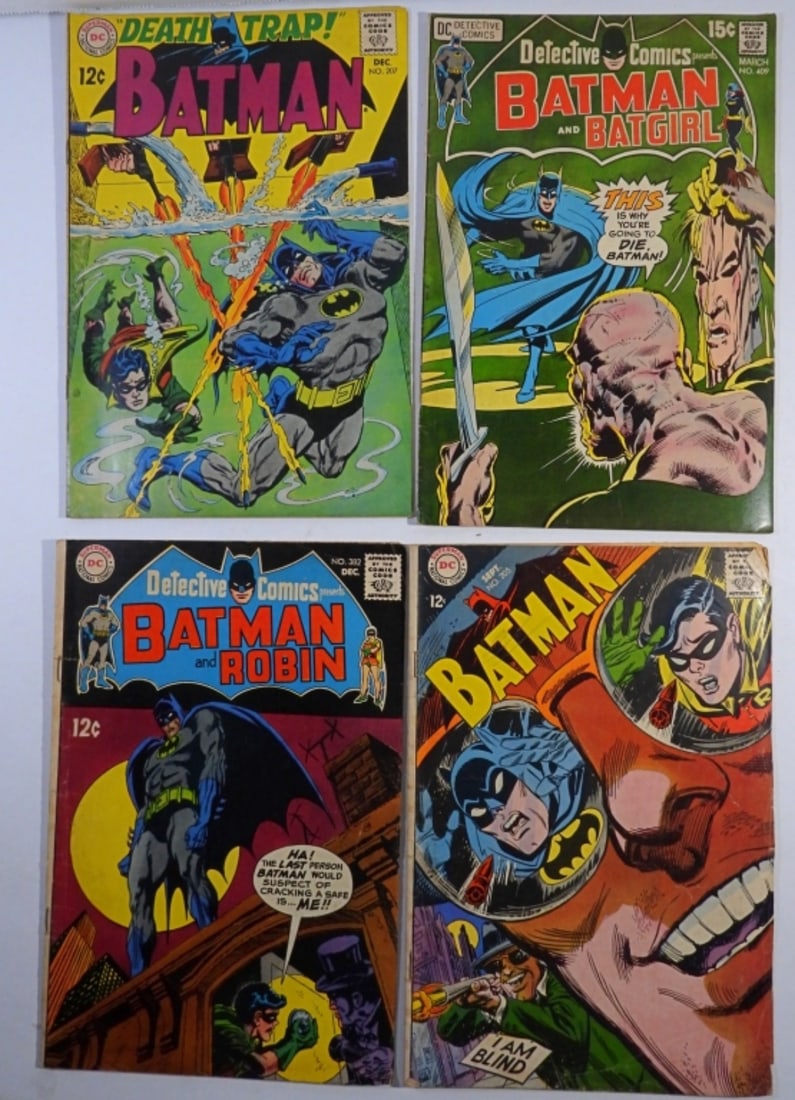 4CT VINTAGE BATMAN 12¢/15¢ DC COMICS (1 of 2)
