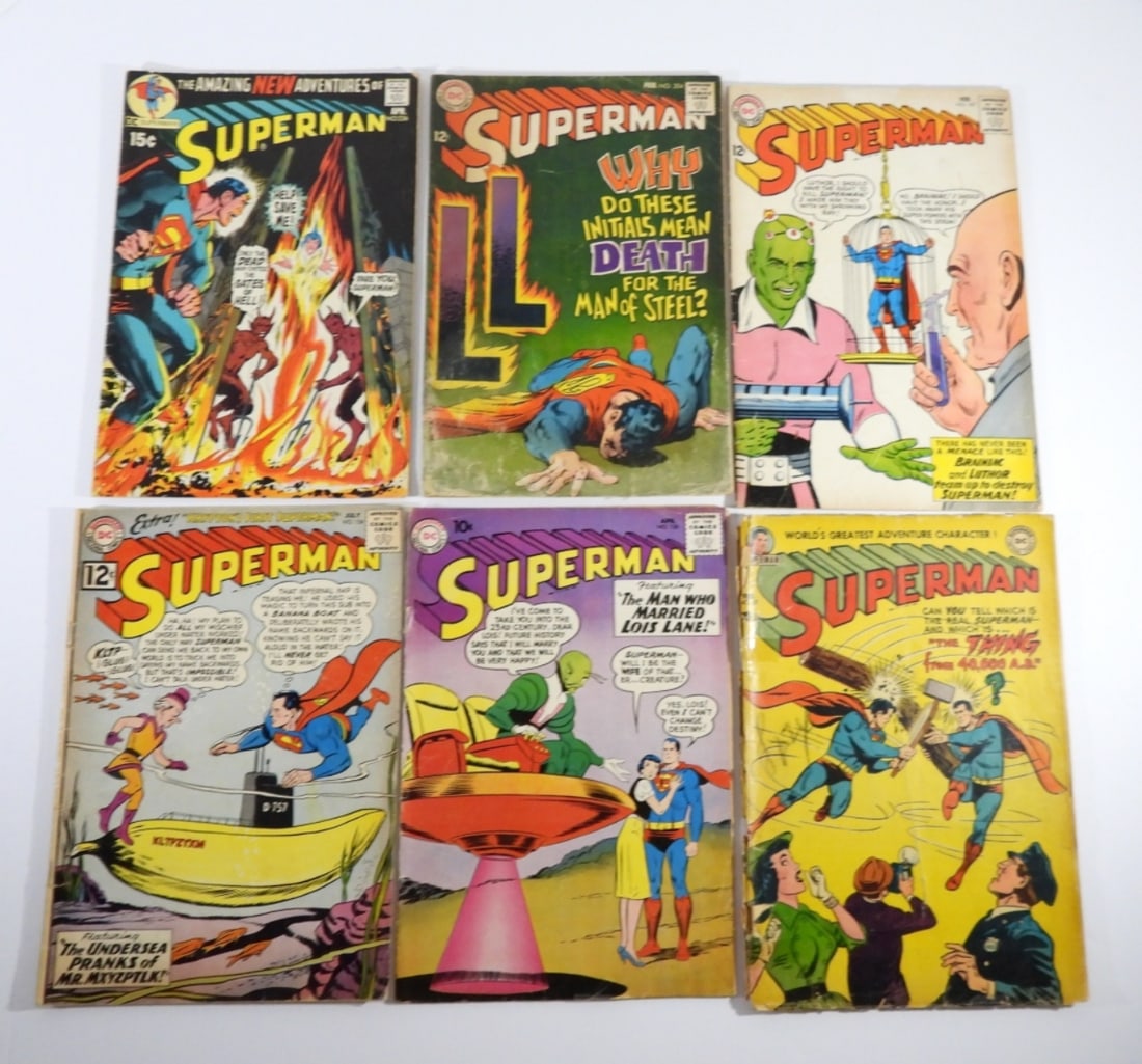(6) DC SUPERMAN COMIC LOT - 10c to 15c (1 of 5)