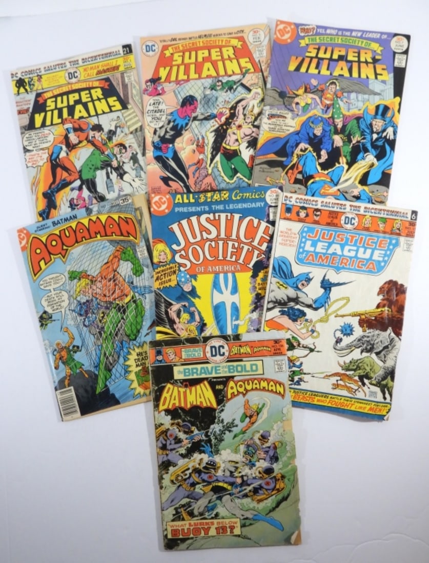 (7) DC COMICS JUSTICE SOCIETY, AQUAMAN, (1 of 6)