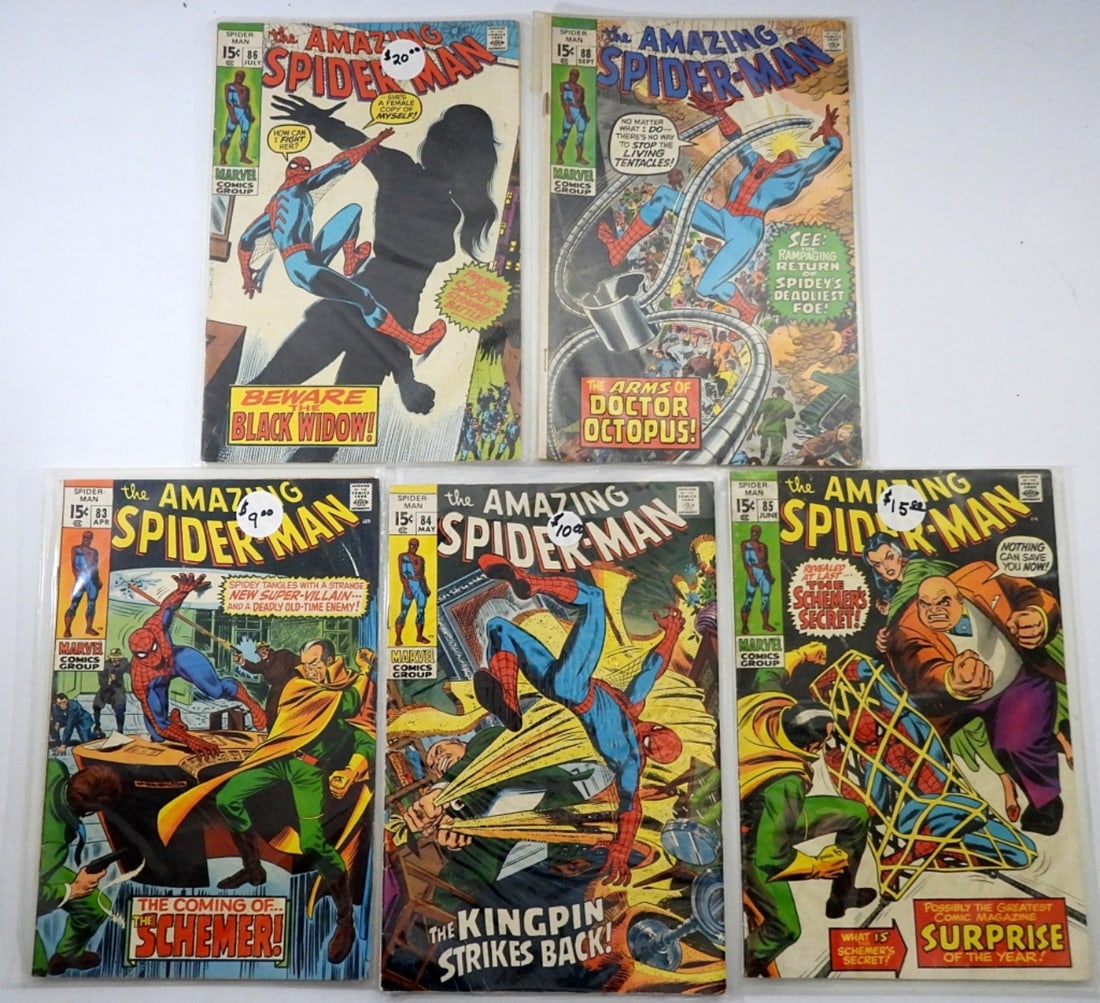 (5) 1970 MARVEL THE AMAZING SPIDER-MAN (1 of 2)