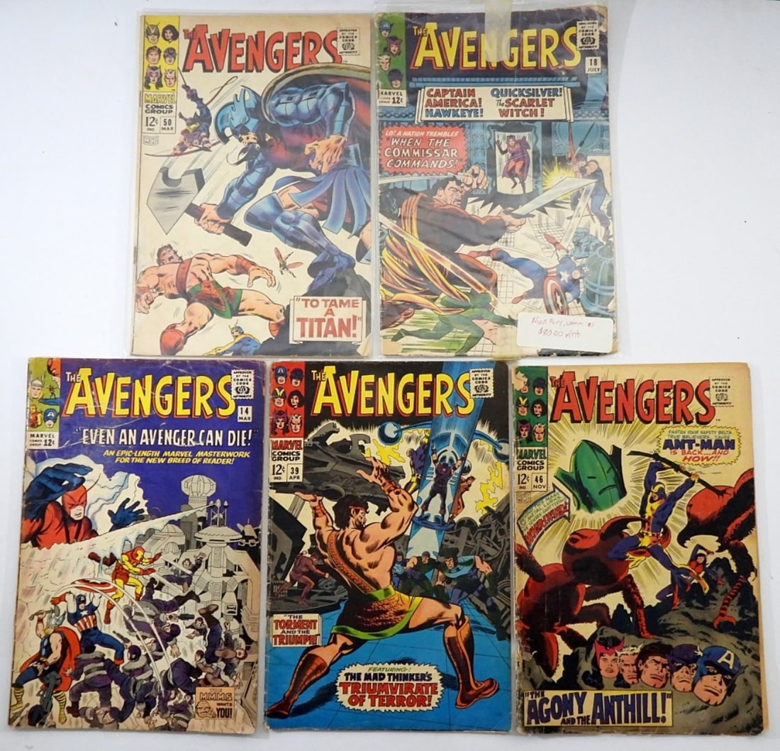 (5) SILVER AGE MARVEL THE AVENGERS (1 of 2)