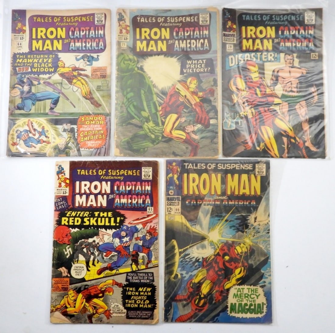 (5) VINTAGE MARVEL TALES OF SUSPENSE (1 of 2)
