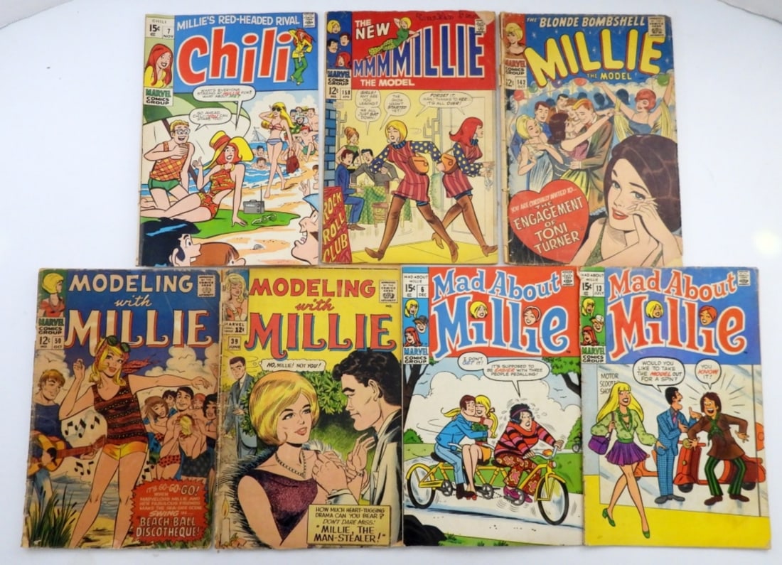 (7) MILLIE THE MODEL COMIC BOOK LOT (1 of 2)