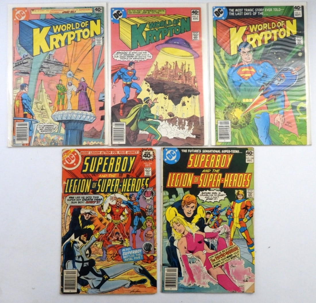 (5) SUPERBOY / WORLD OF KRYPTON COMICS (1 of 4)