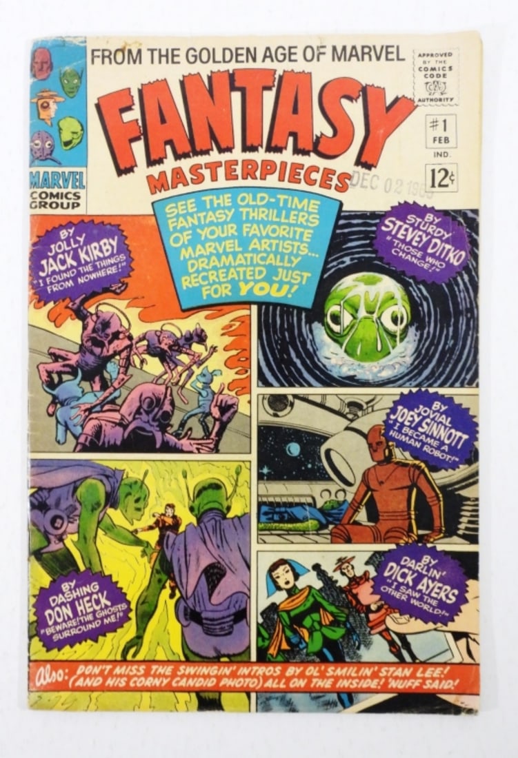 1966 #1 MARVEL FANTASY MASTERPIECES COMIC: VG/G, FIRST ISSUE, FROM GOLDEN AGE OF MARVEL