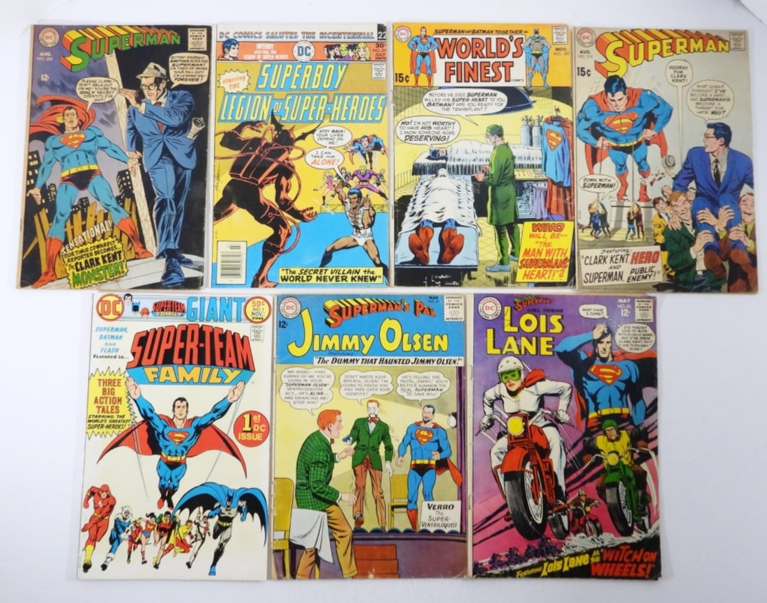 (7) DC SUPERMAN THEME COMICS (1 of 3)
