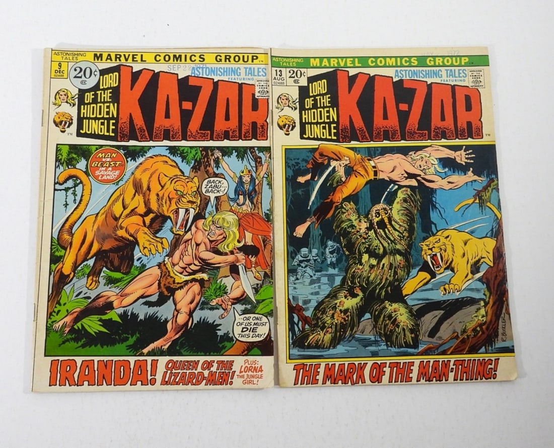 (2) KA-ZAR COMICS #9 #13 1971/1972 (1 of 3)