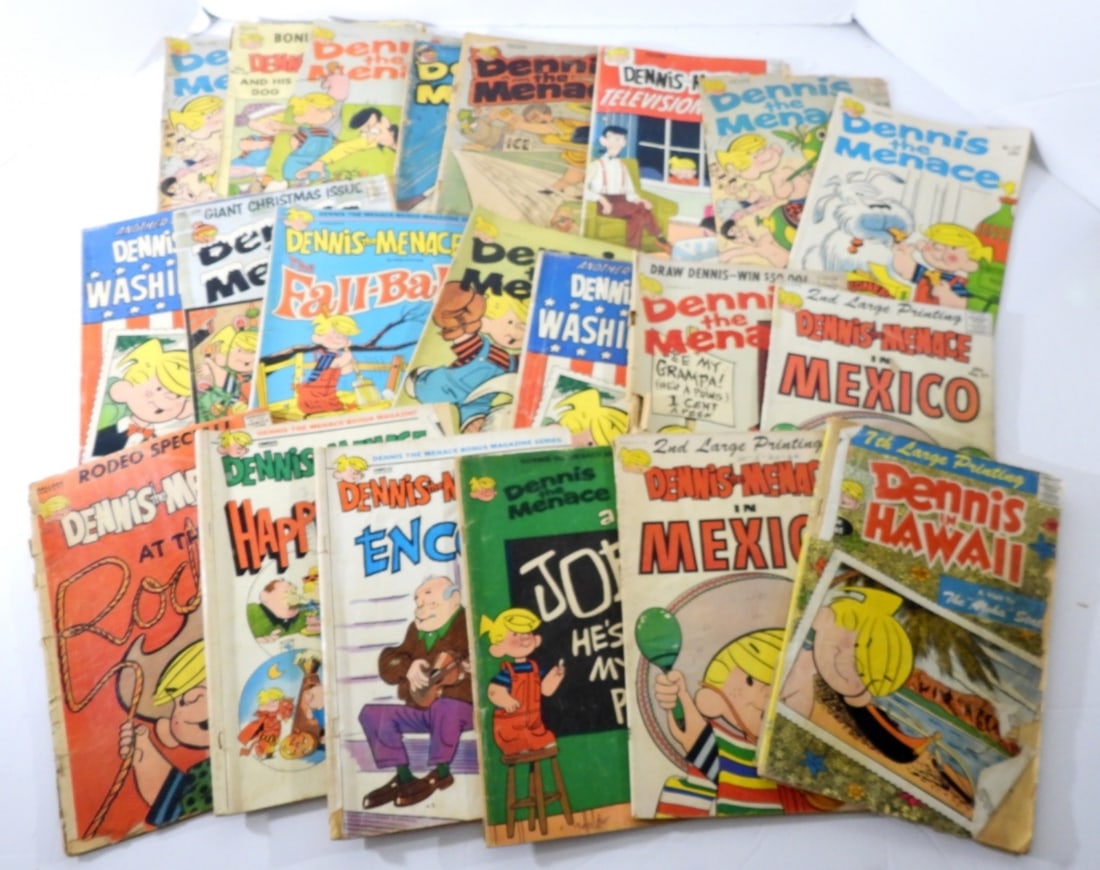 (22) DENNIS THE MENACE COMIC LOT (1 of 5)