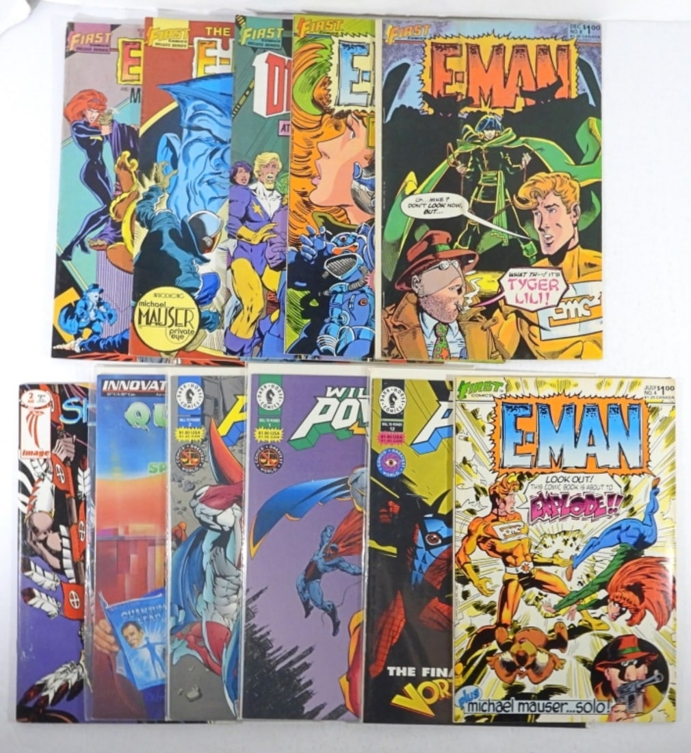 E-MAN COMIC LOT BY FIRST COMICS (1 of 2)