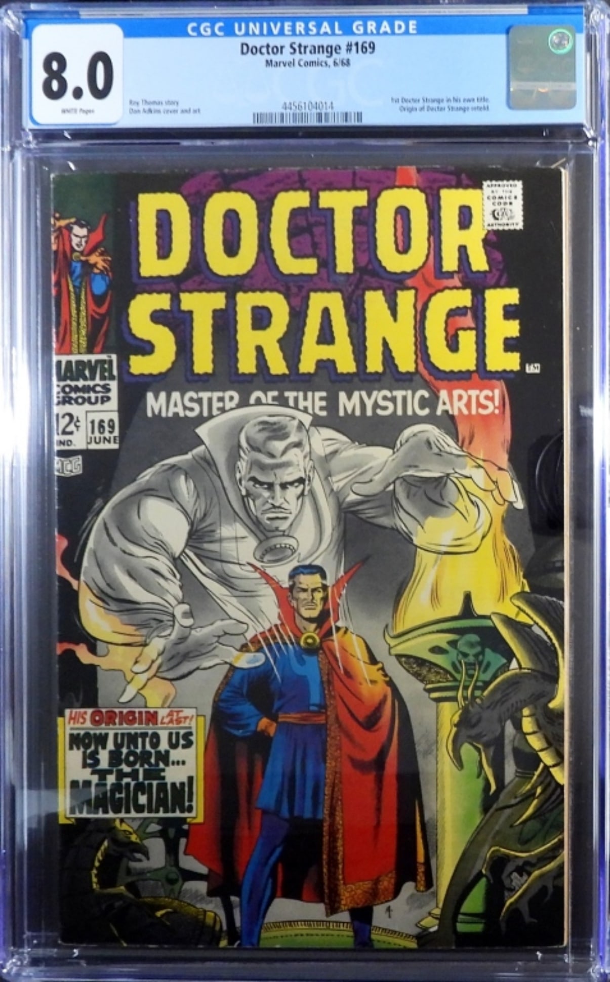 DOCTOR STRANGE #169 MARVEL CGC 8.0 (1 of 3)