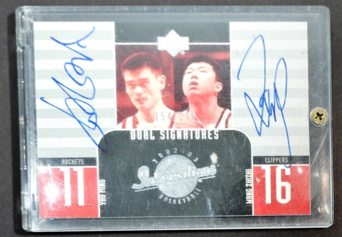YAO MING & WANG ZHIZHI SIGNED CARD (1 of 2)