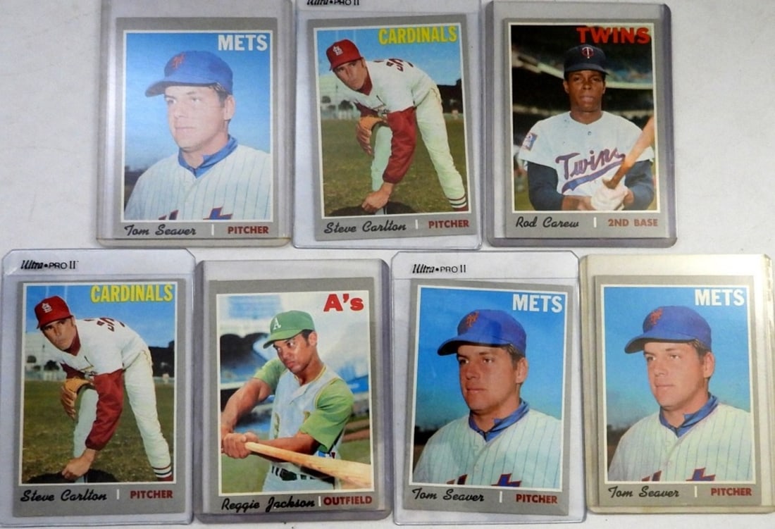(7) 1970 TOPPS BASEBALL STAR CARDS! (1 of 2)