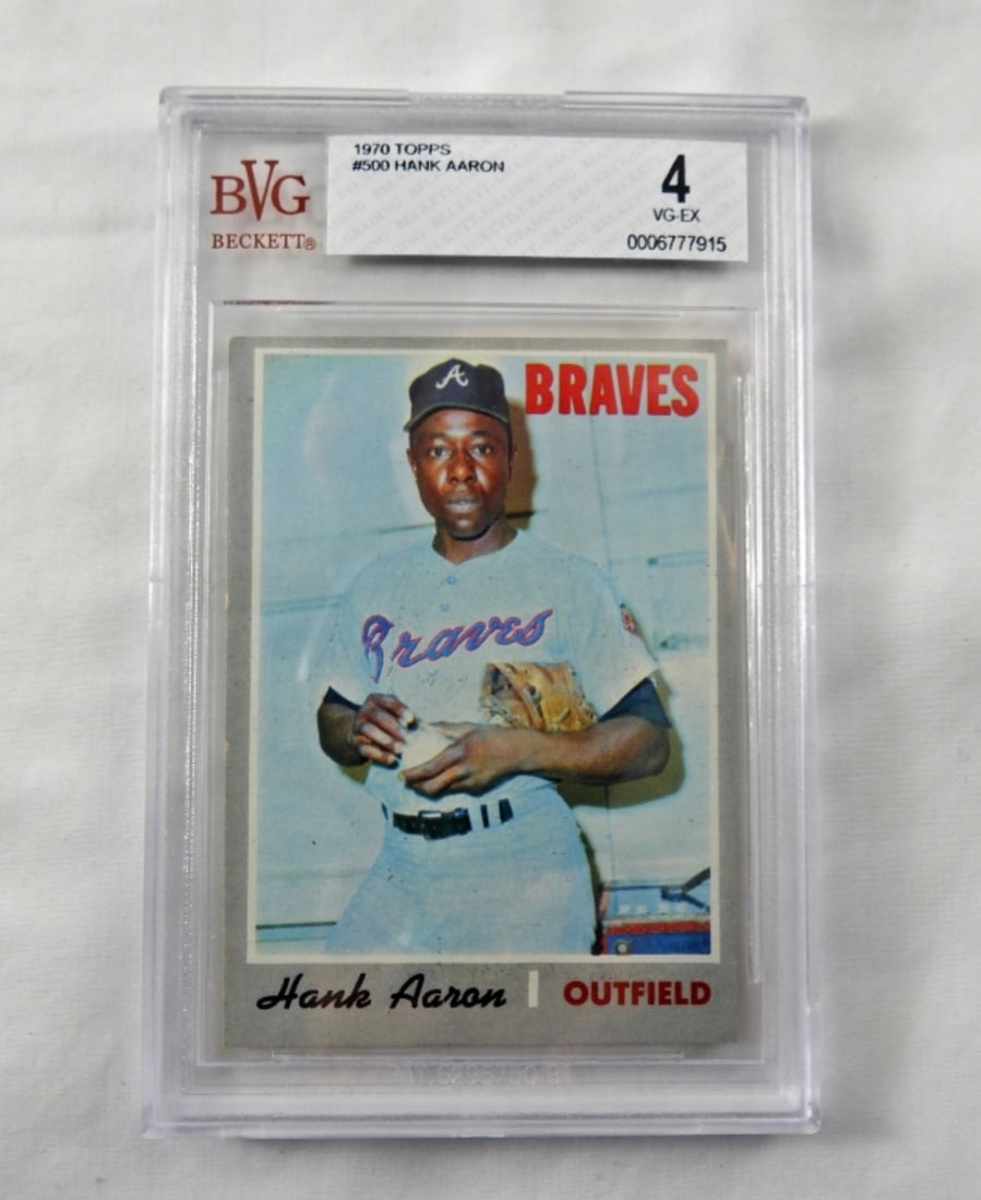 BECKETT TOPPS '70 HANK AARON VG-EX4 (1 of 3)
