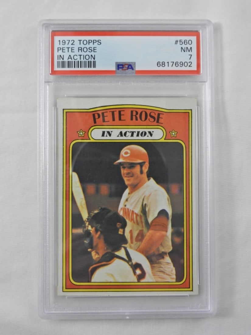 PSA TOPPS '72 PETE ROSE NM 7 (1 of 3)