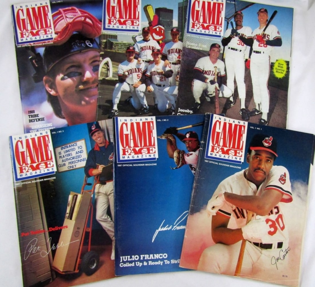 (6) GAME FACE MAGAZINES 1987 & 1988 VOL 1 & 2 (1 of 2)