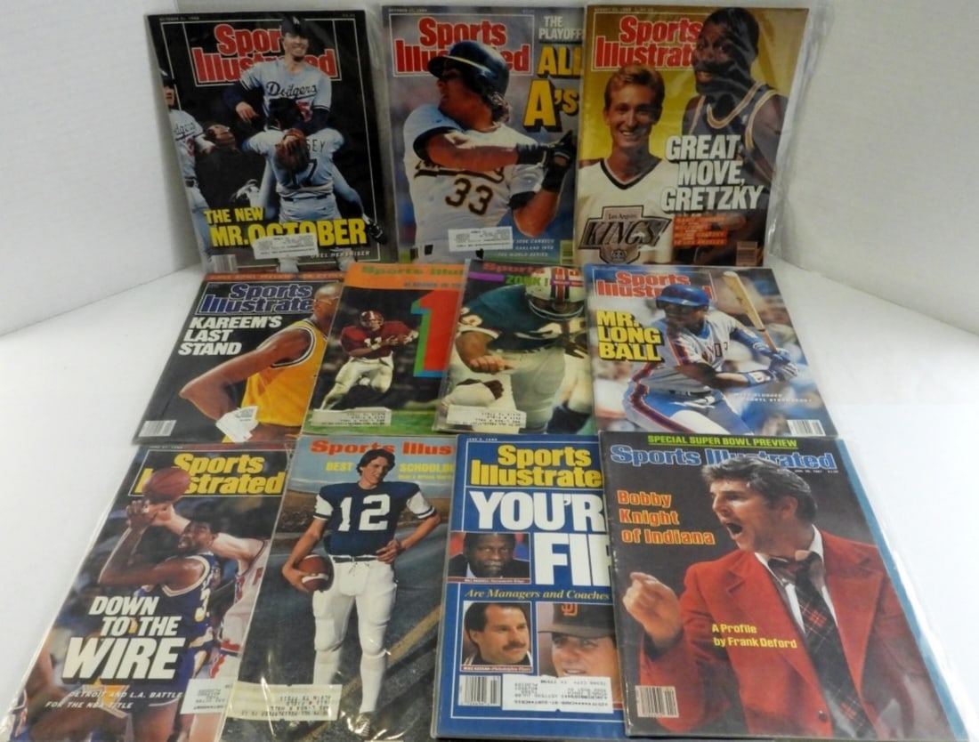 (11) SPORTS ILLUSTRATED with STAR COVERS: MIXED SPORTS 1970s/80s