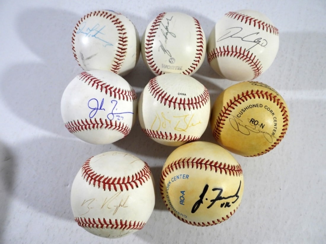 (8) SIGNED BASEBALLS UNIDENTIFIED (1 of 1)