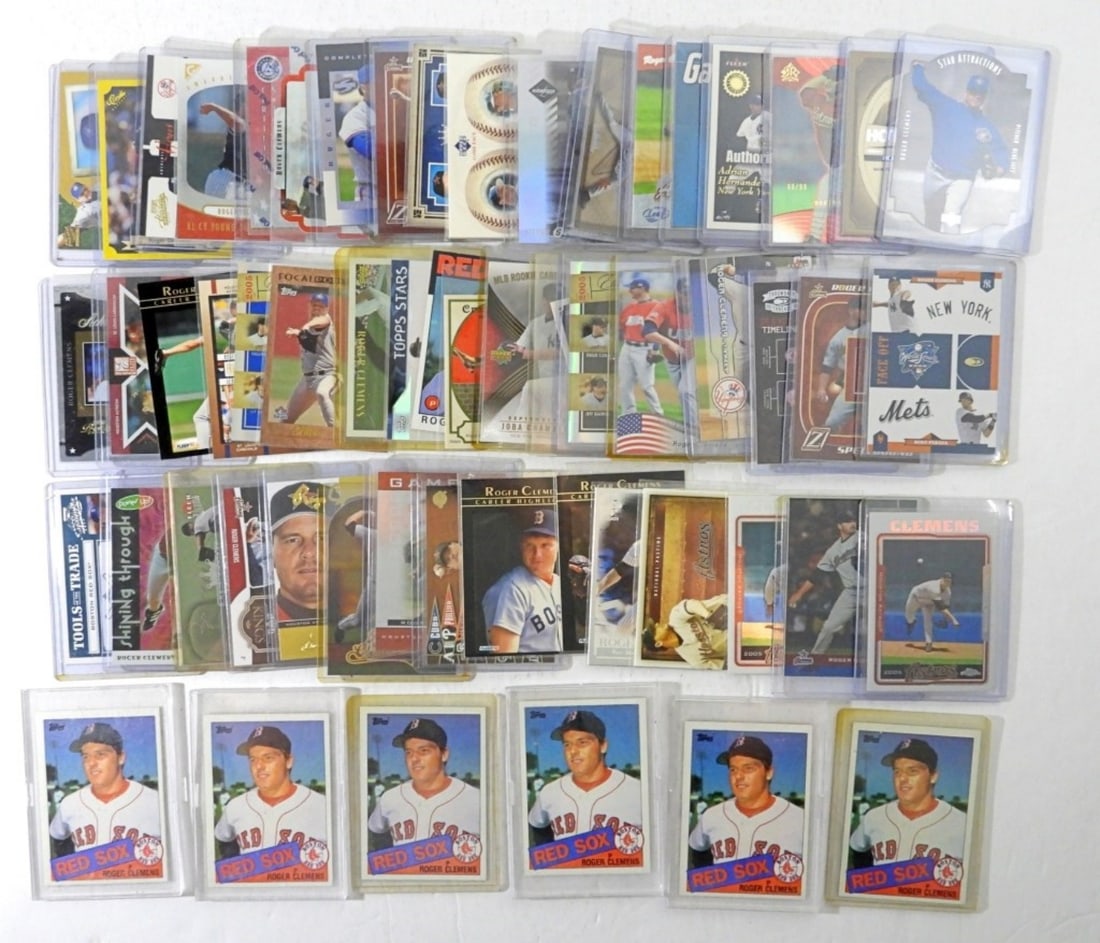 57 ROGER CLEMENS CARDS W/6 ROKIES (1 of 3)