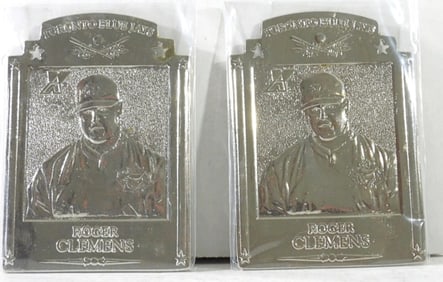 2 1997 PINNACLE SILVER ROGER CLEMENS